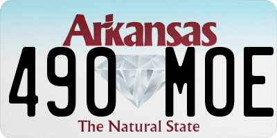 AR license plate 490MOE