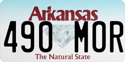 AR license plate 490MOR