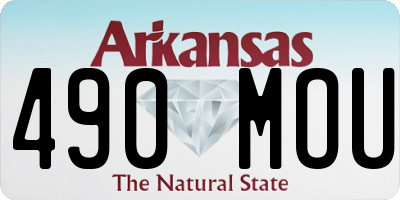 AR license plate 490MOU