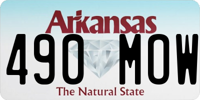 AR license plate 490MOW