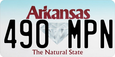 AR license plate 490MPN