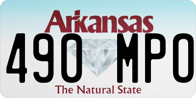AR license plate 490MPO