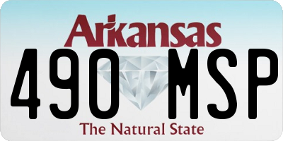 AR license plate 490MSP