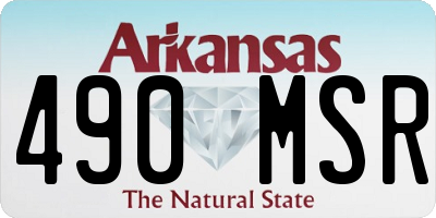 AR license plate 490MSR