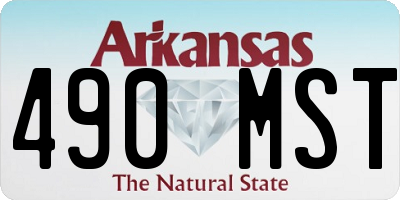 AR license plate 490MST