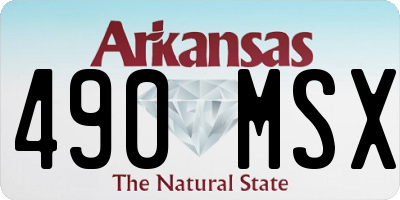 AR license plate 490MSX