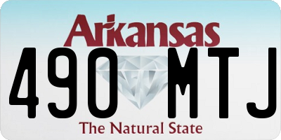 AR license plate 490MTJ