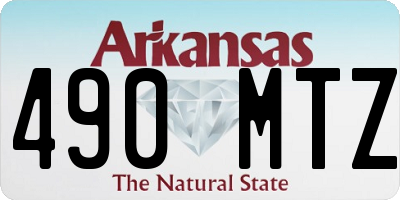 AR license plate 490MTZ