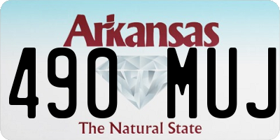 AR license plate 490MUJ