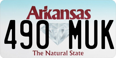 AR license plate 490MUK