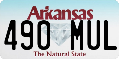 AR license plate 490MUL