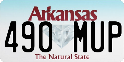 AR license plate 490MUP