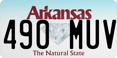 AR license plate 490MUV