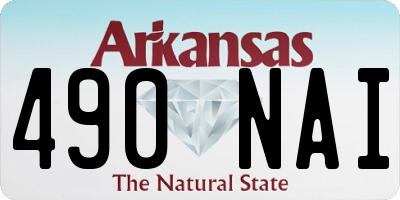 AR license plate 490NAI