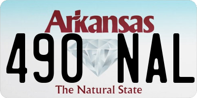 AR license plate 490NAL