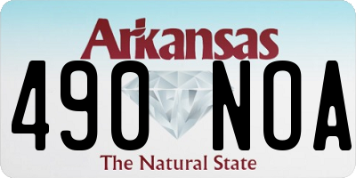 AR license plate 490NOA