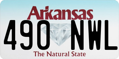 AR license plate 490NWL