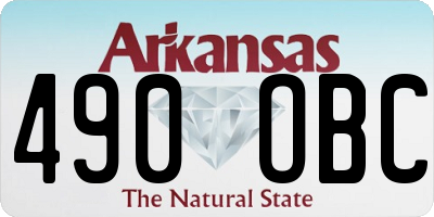 AR license plate 490OBC