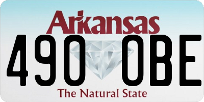 AR license plate 490OBE