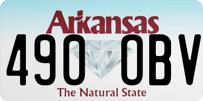AR license plate 490OBV