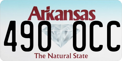 AR license plate 490OCC