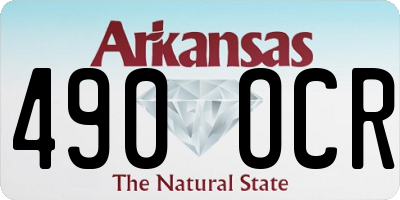 AR license plate 490OCR