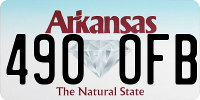 AR license plate 490OFB