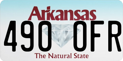 AR license plate 490OFR