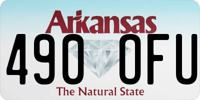 AR license plate 490OFU