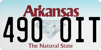AR license plate 490OIT