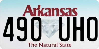 AR license plate 490UHO