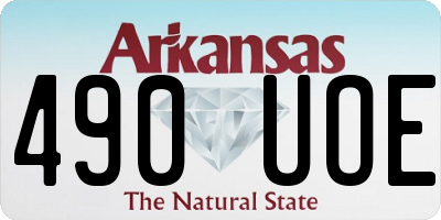 AR license plate 490UOE