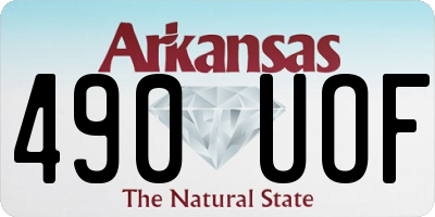 AR license plate 490UOF