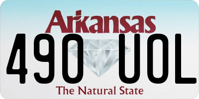 AR license plate 490UOL