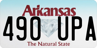 AR license plate 490UPA
