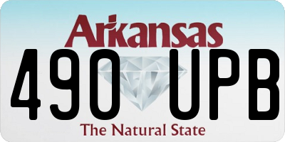 AR license plate 490UPB