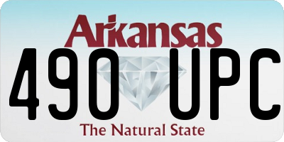 AR license plate 490UPC