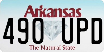 AR license plate 490UPD