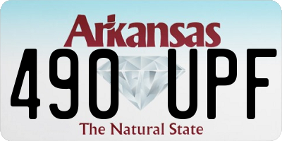 AR license plate 490UPF