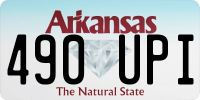 AR license plate 490UPI