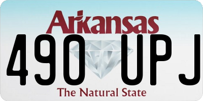 AR license plate 490UPJ