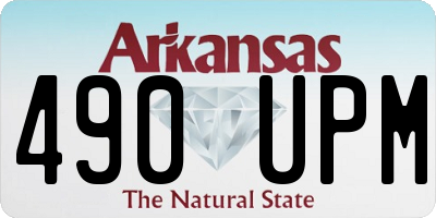 AR license plate 490UPM
