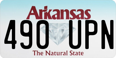 AR license plate 490UPN