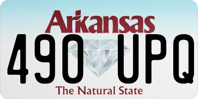 AR license plate 490UPQ