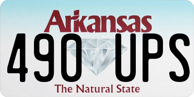AR license plate 490UPS
