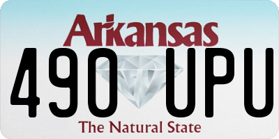 AR license plate 490UPU