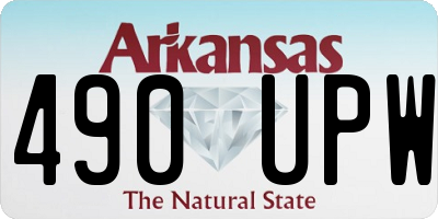 AR license plate 490UPW