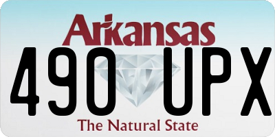AR license plate 490UPX