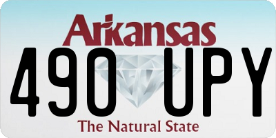 AR license plate 490UPY