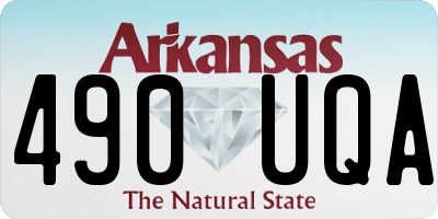 AR license plate 490UQA